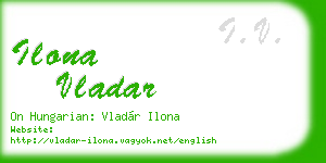 ilona vladar business card